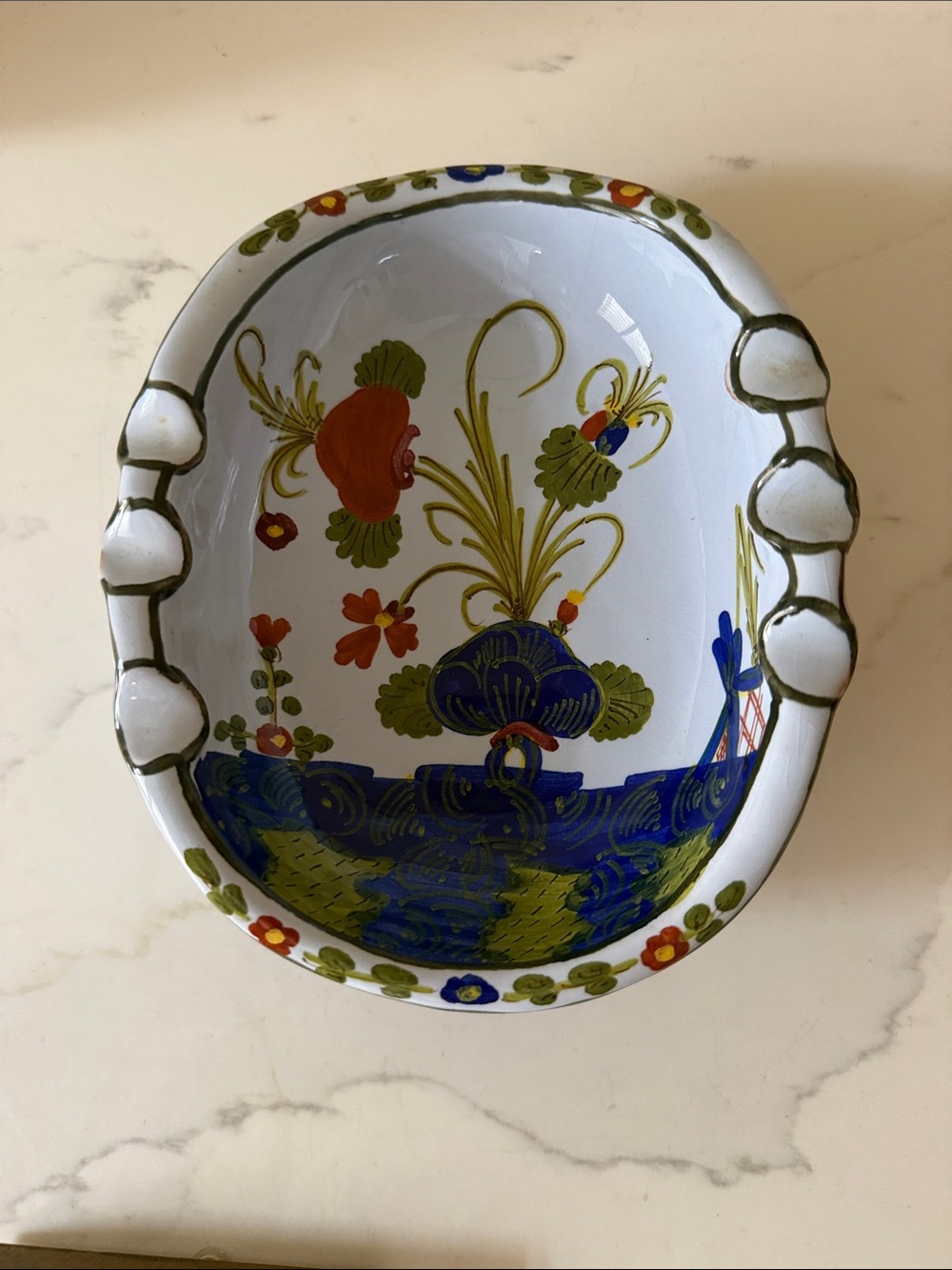 Vintage Italian Hand Painted Ashtray